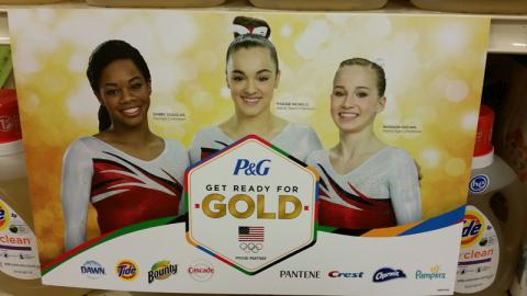 P&G Shaw's 'Get Ready for Gold' Shelf Sign