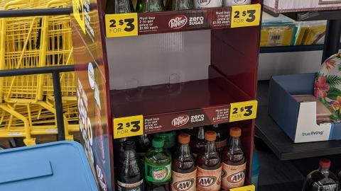 Dr Pepper 'Zero Sugar' Dollar General Floorstand