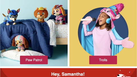 Target Paw Patrol 'New Collections' Email Ad
