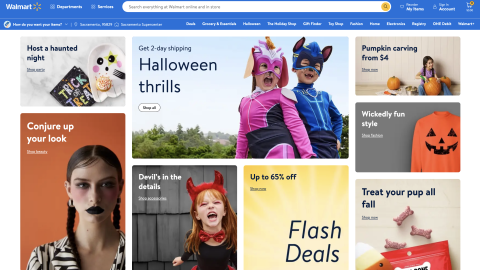 Walmart 'Halloween Thrills' Display Ad