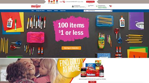 Meijer 'Find Gold at Home' Display Ad