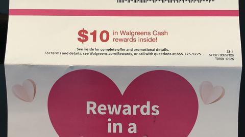 Walgreens 'Rewards in a Heartbeat' Mailer